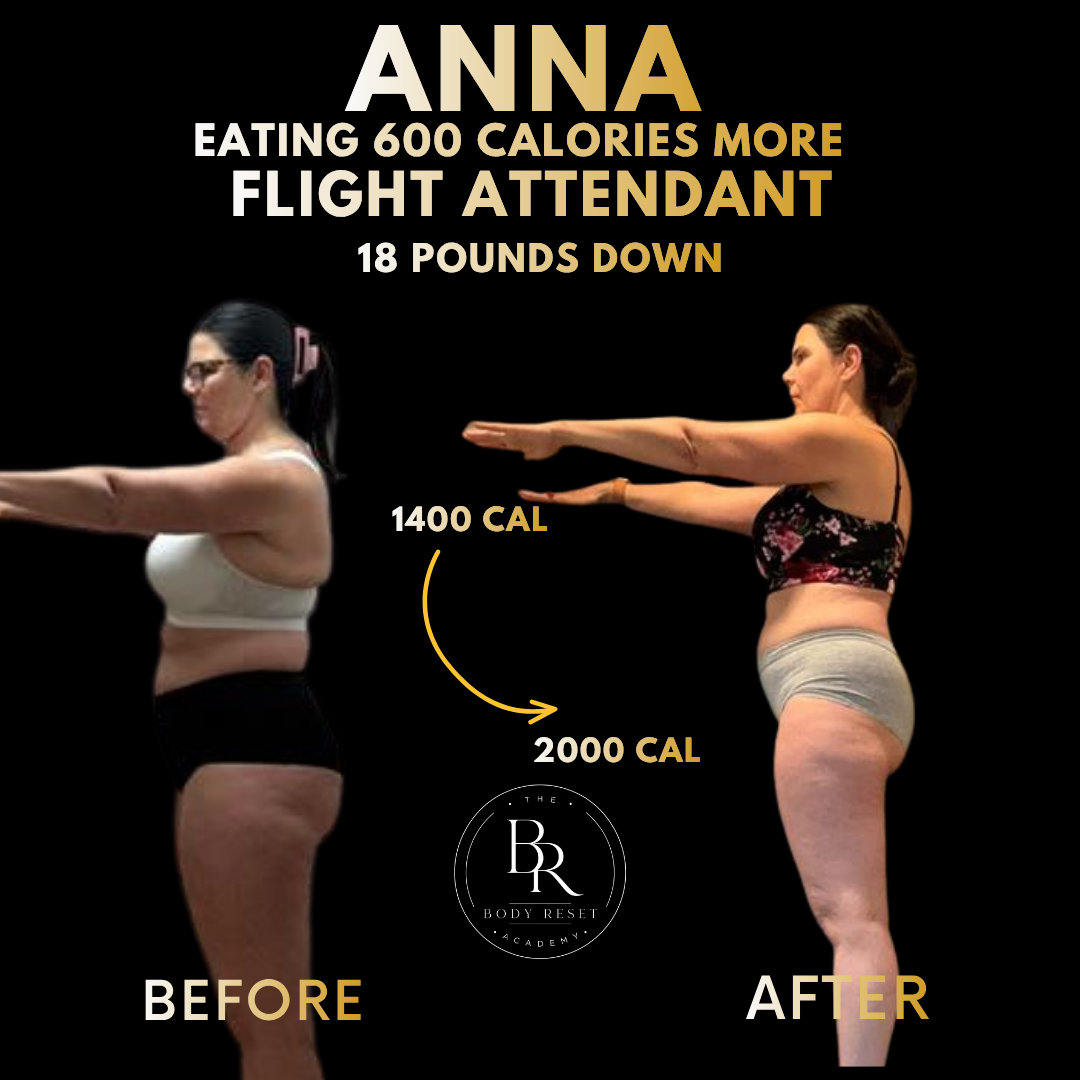 Anna — flight attendant 18 pounds down transformation